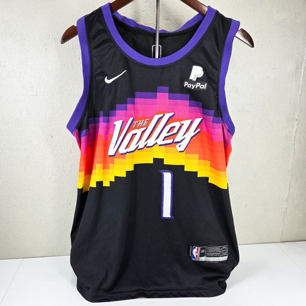 Nike Phoenix Suns Devin Booker The Valley City Edition Swingman Jersey Sz 44